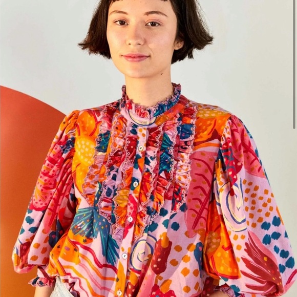 FARM Rio Tops - Farm Rio | Colorful Party Blouse